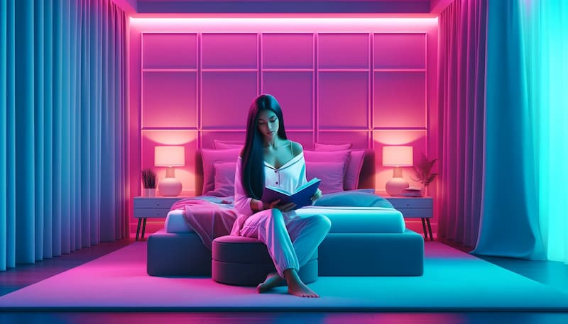 Mujer leyendo antes de dormir. La Importancia del Descanso Cómo Dormir Mejor por la Noche